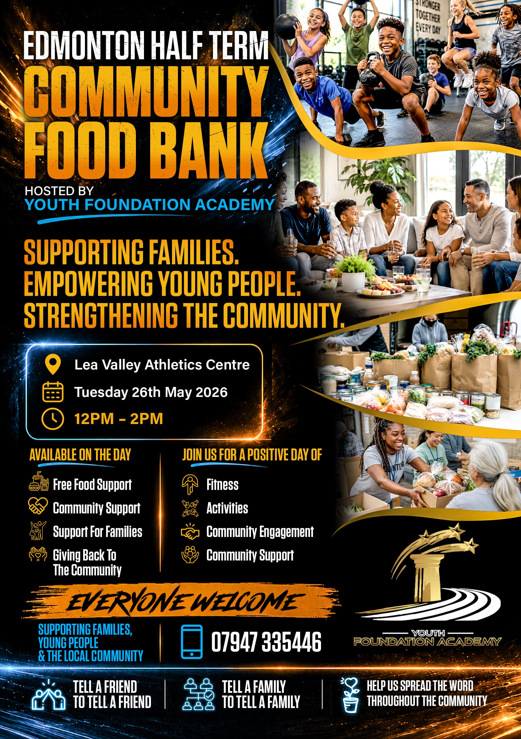 Community volunteers distributing food to local families